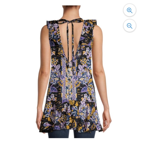 Free People Summer Top in Tulum Printed in Size Small - Picture 2 of 7